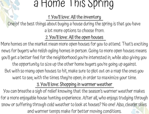 Richard REALTOR: 3 Things to LOVE About Buying in the Spring