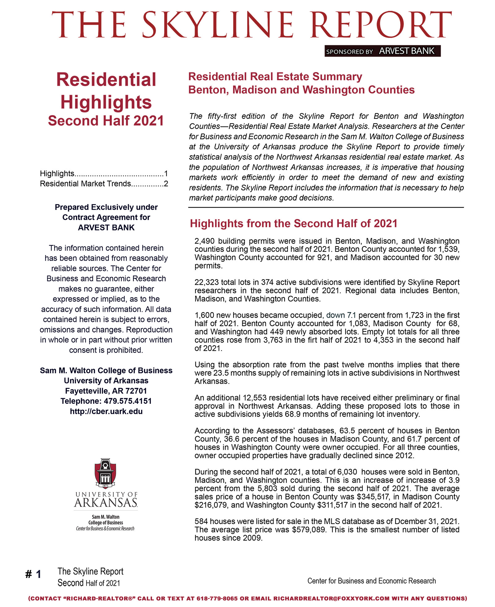 Richard REALTOR: Skyline Report - 2022