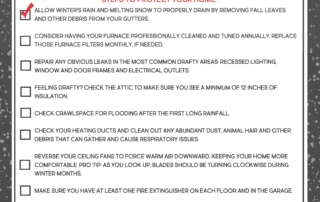 10 Winter Tips for homeowners - Infographic