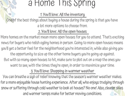 3 Things to Love About Buying a Home this Spring