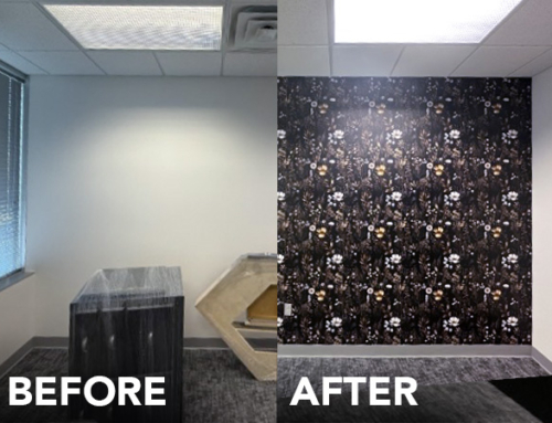 Commercial Wallpaper Before and After