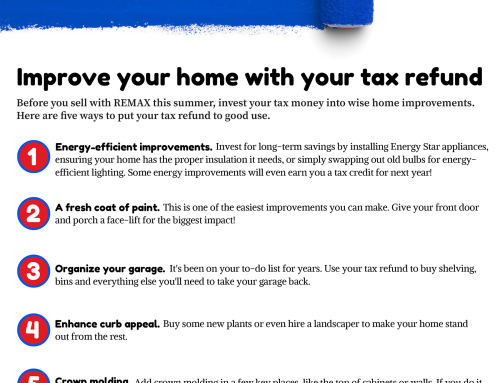 Improve Your Home with your Tax Refund this Summer